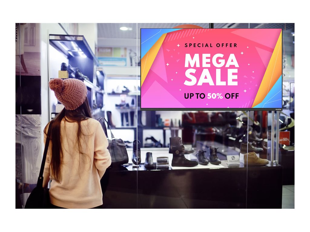 Newline STV-5524-PLUS - 55 Diagonal Class STV+ Series LED-backlit LCD display - interactive digital signage - Android - 4K UHD
