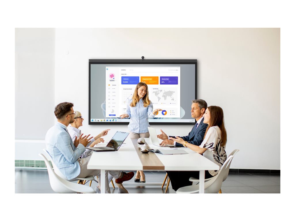 Newline TT-6524ZPRO - 65 Diagonal Class Z Pro Series LED-backlit LCD display - interactive digital signage - with touchscreen