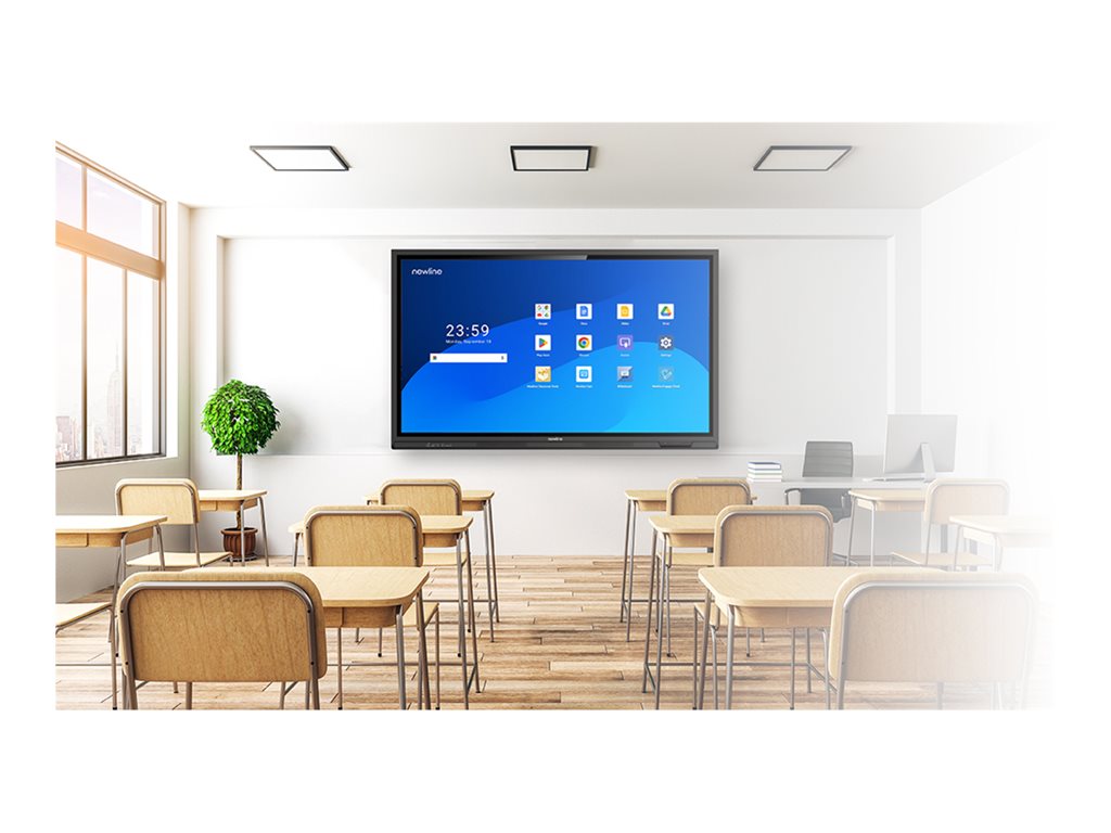 Newline TT-8624QPRO - 86 Diagonal Class Q Pro Series LED-backlit LCD display - interactive - with touchscreen (multi touch) -
