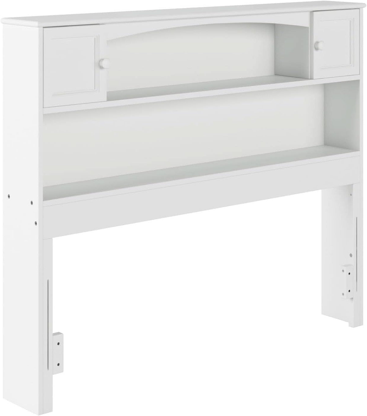 Newport Full Size Bookcase Headboard With Charger White