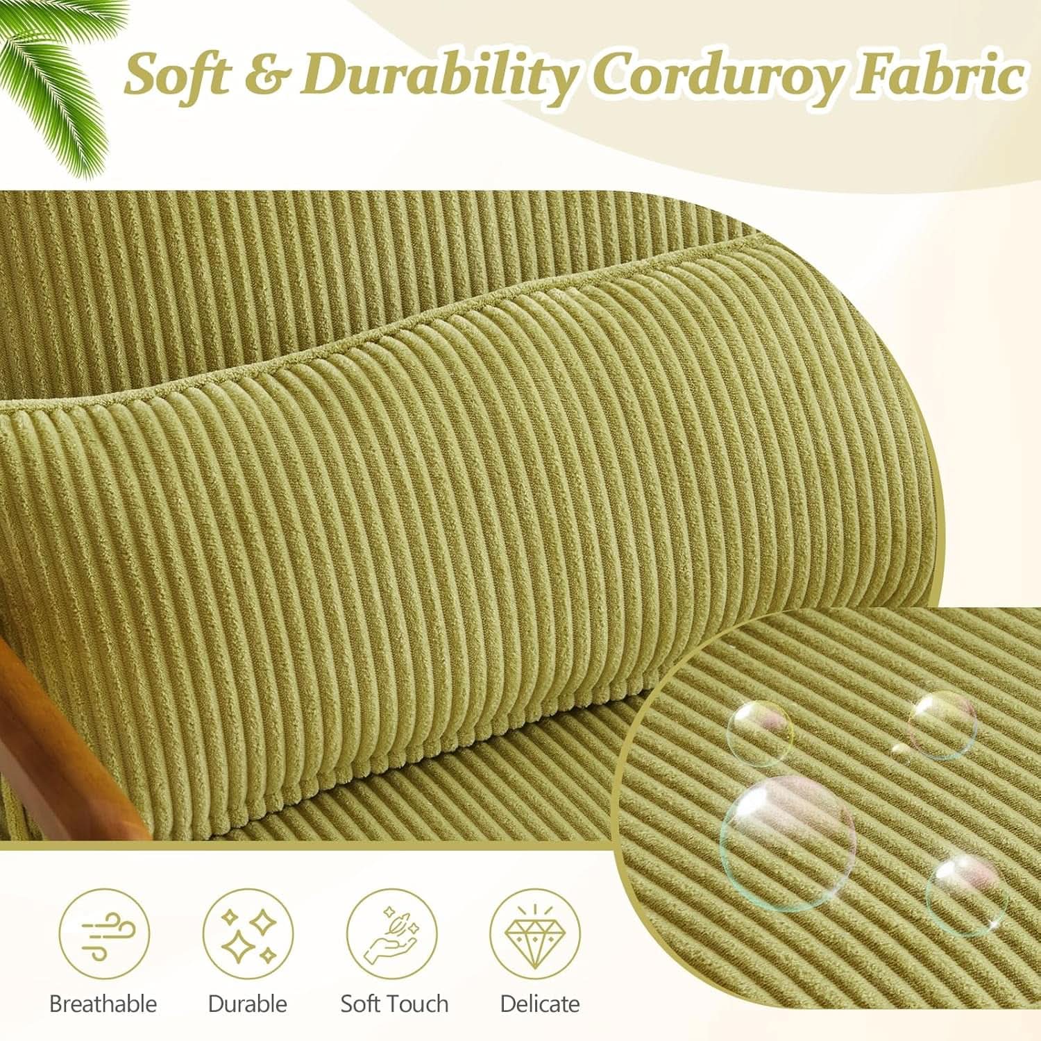 Nightshade Green Armchair With Lumbar Pillow Home Office
