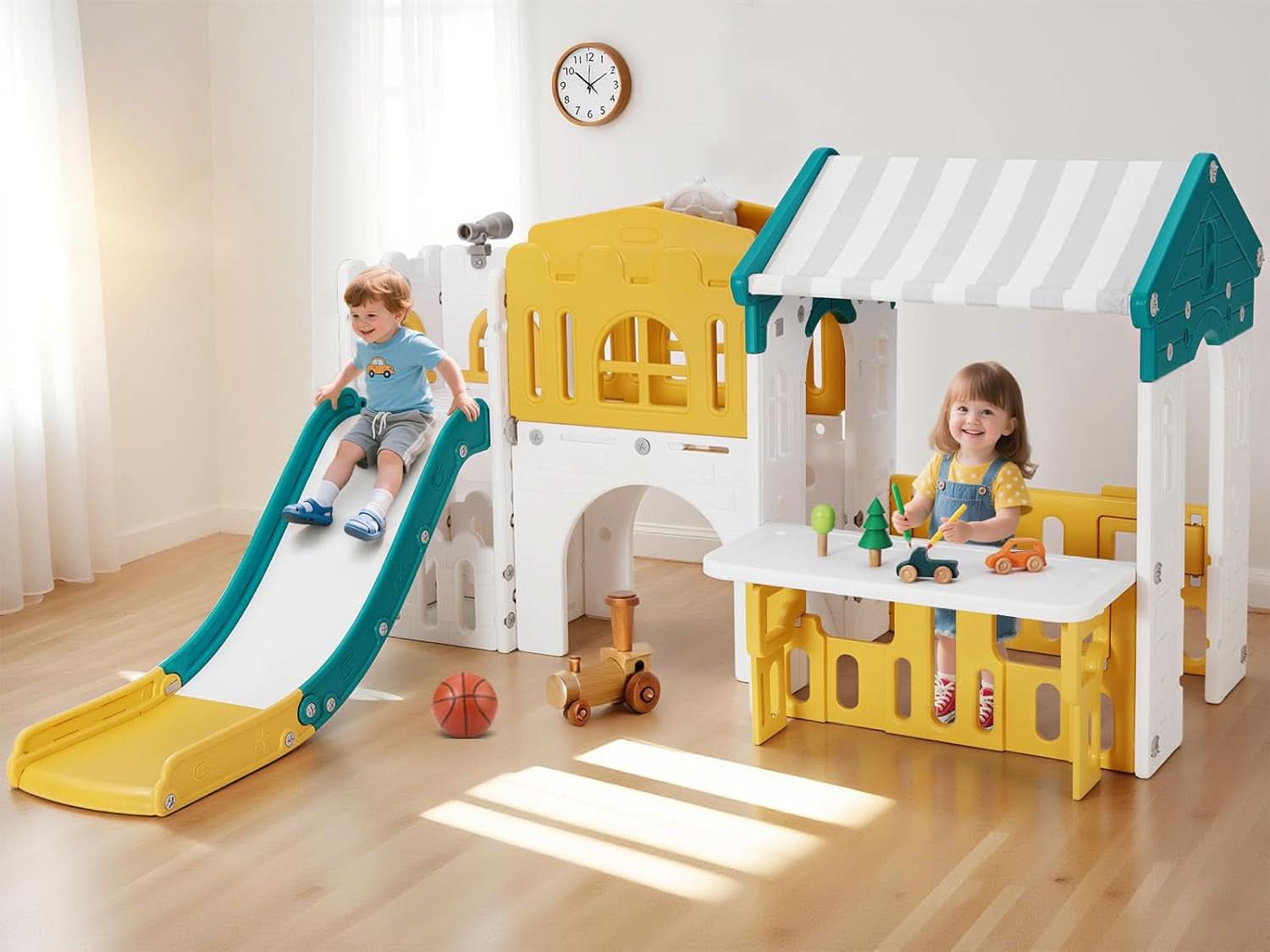 Nine In One Toddler Sliding Playground OutdoorPlayset