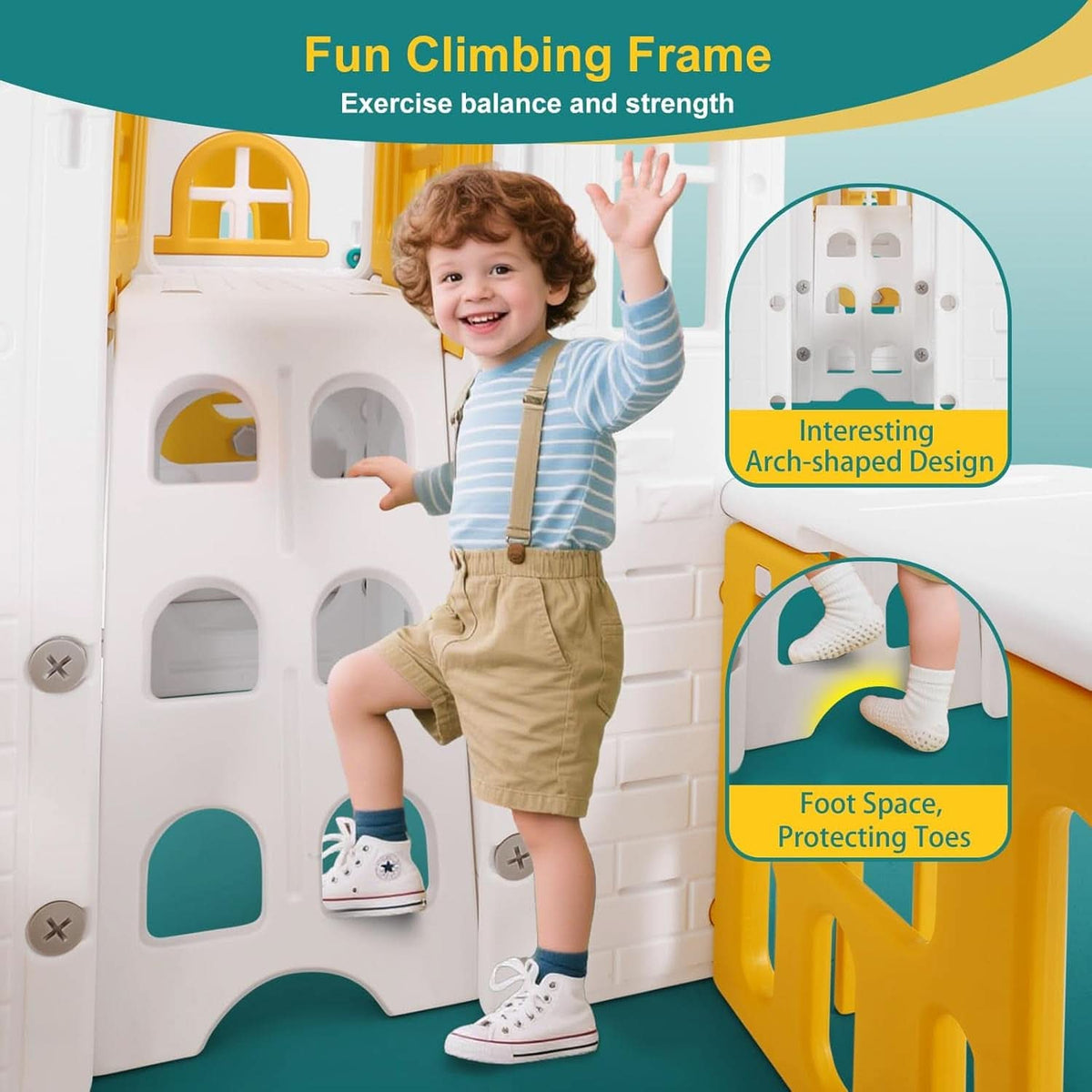 Nine In One Toddler Sliding Playground OutdoorPlayset