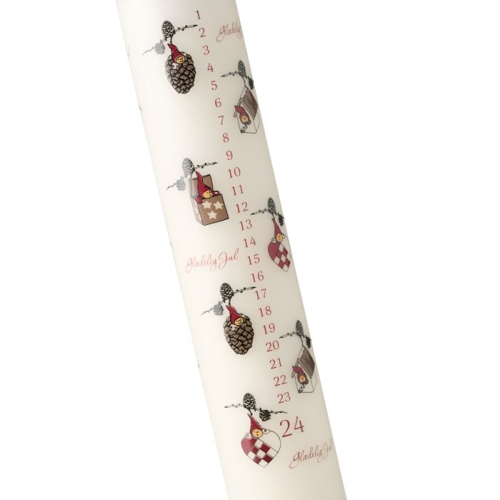 Nisserik Klarborg Advent Candle - Color Ivory