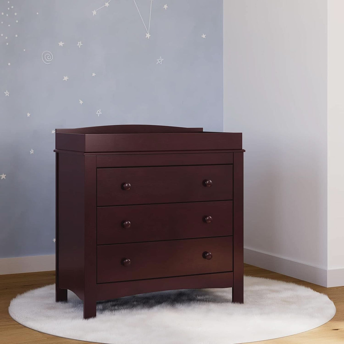 Noah 3 Drawer Dresser With Changing Top Espresso Finish
