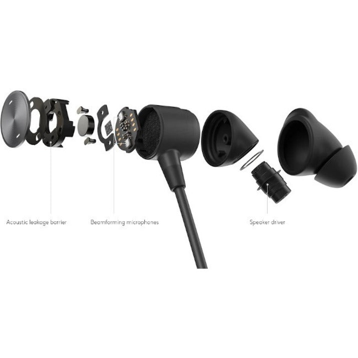 Noise-Canceling Mic Earbuds - Zone Wired Professional Audio | Logitech 981-001008