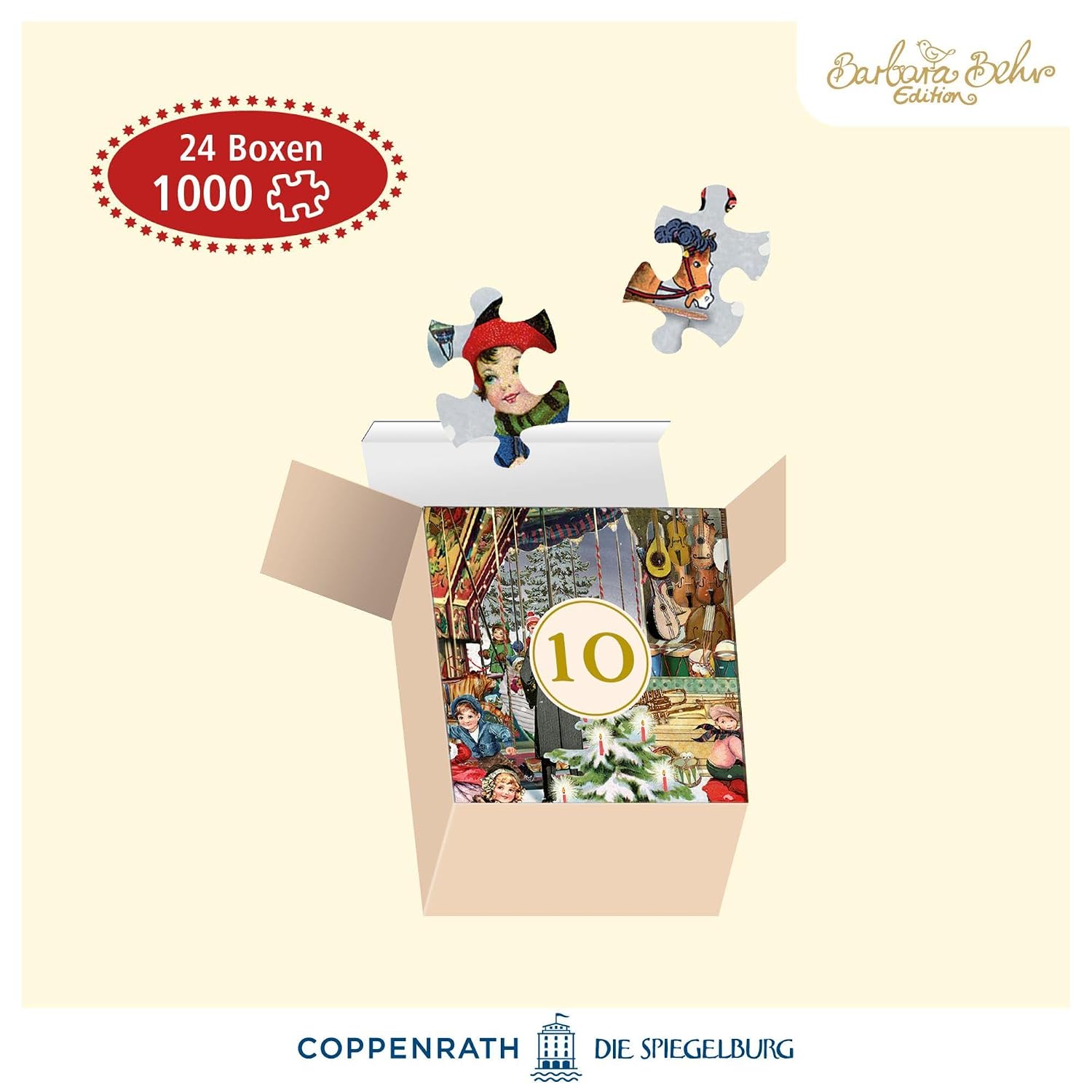 Nostalgic Christmas Market Advent Calendar Jigsaw