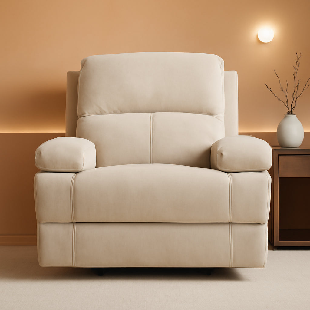 Nursery Rocker Glider Chair With Extra Large Footrest