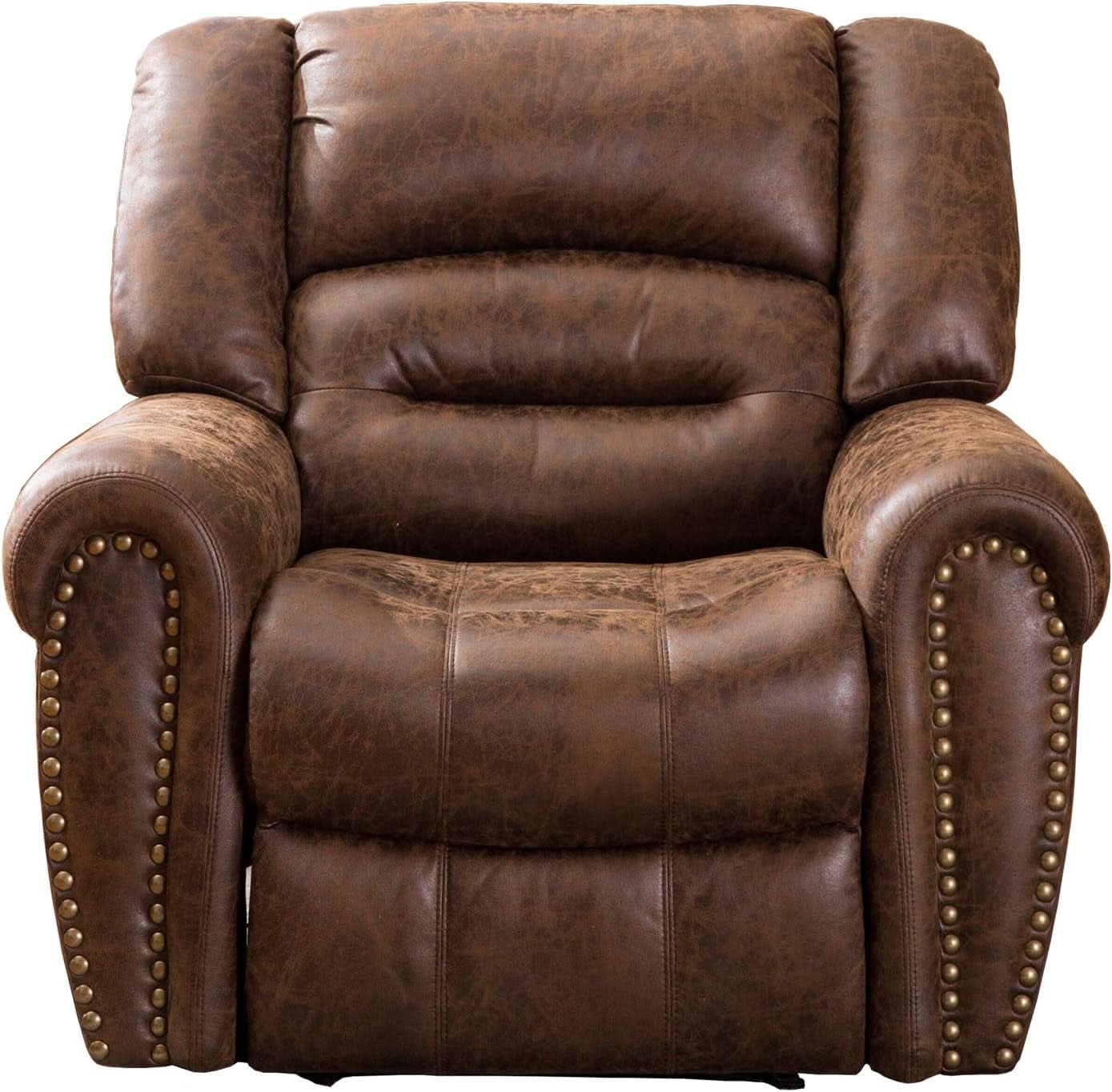 Nut Brown Electric Recliner Chair With USB Port Comfort