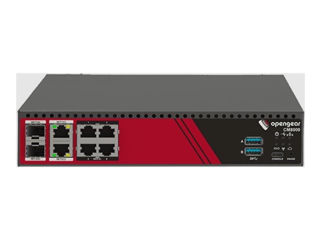 OPENGEAR Industrial Controller ARM CM8004 with RS232, 1GbE/SFP & USB 3.0 Ports