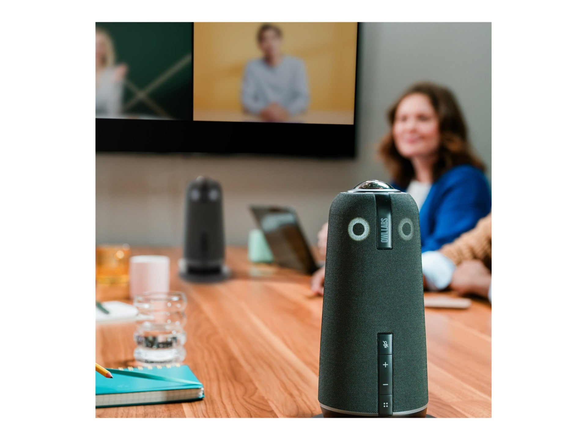 OWL LABS Meeting Owl 4+ Dual Pack with Accessories for Clear 360° Meetings
