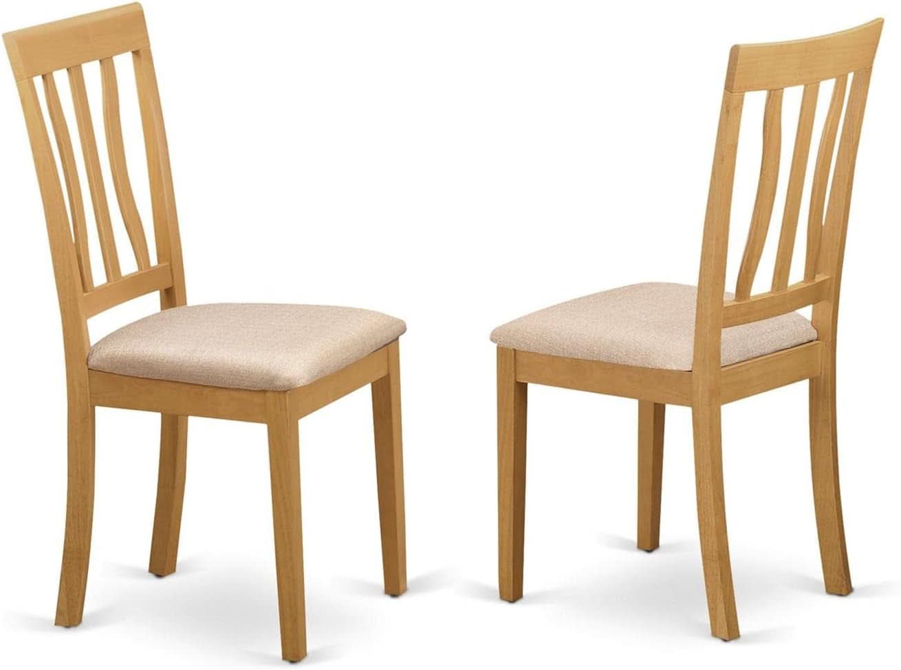 OXAN5OAKCProductLine Oak Kitchen Table Set For4 LinenChairs