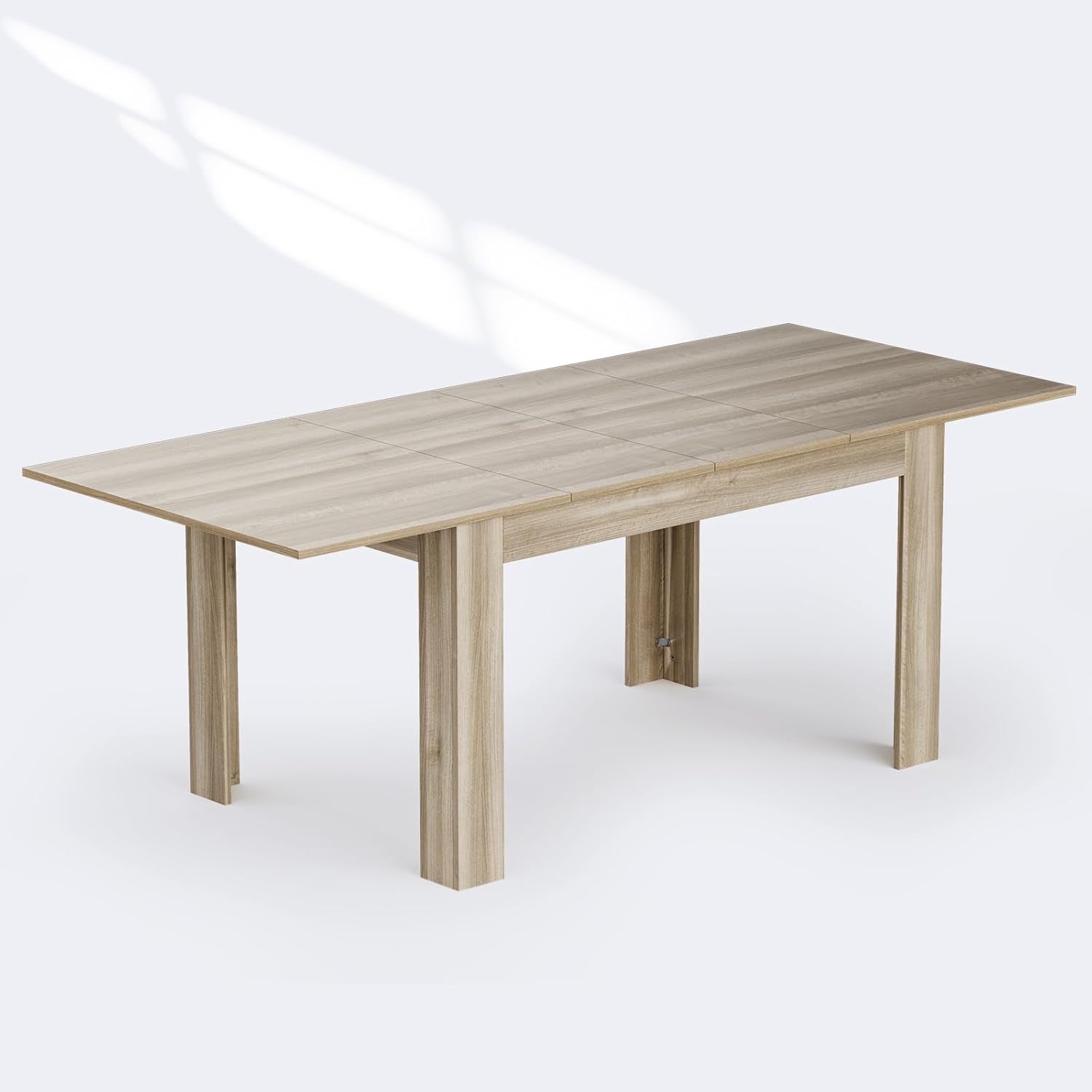 Oak Extendable Dining Table For Living Room And Kitchen
