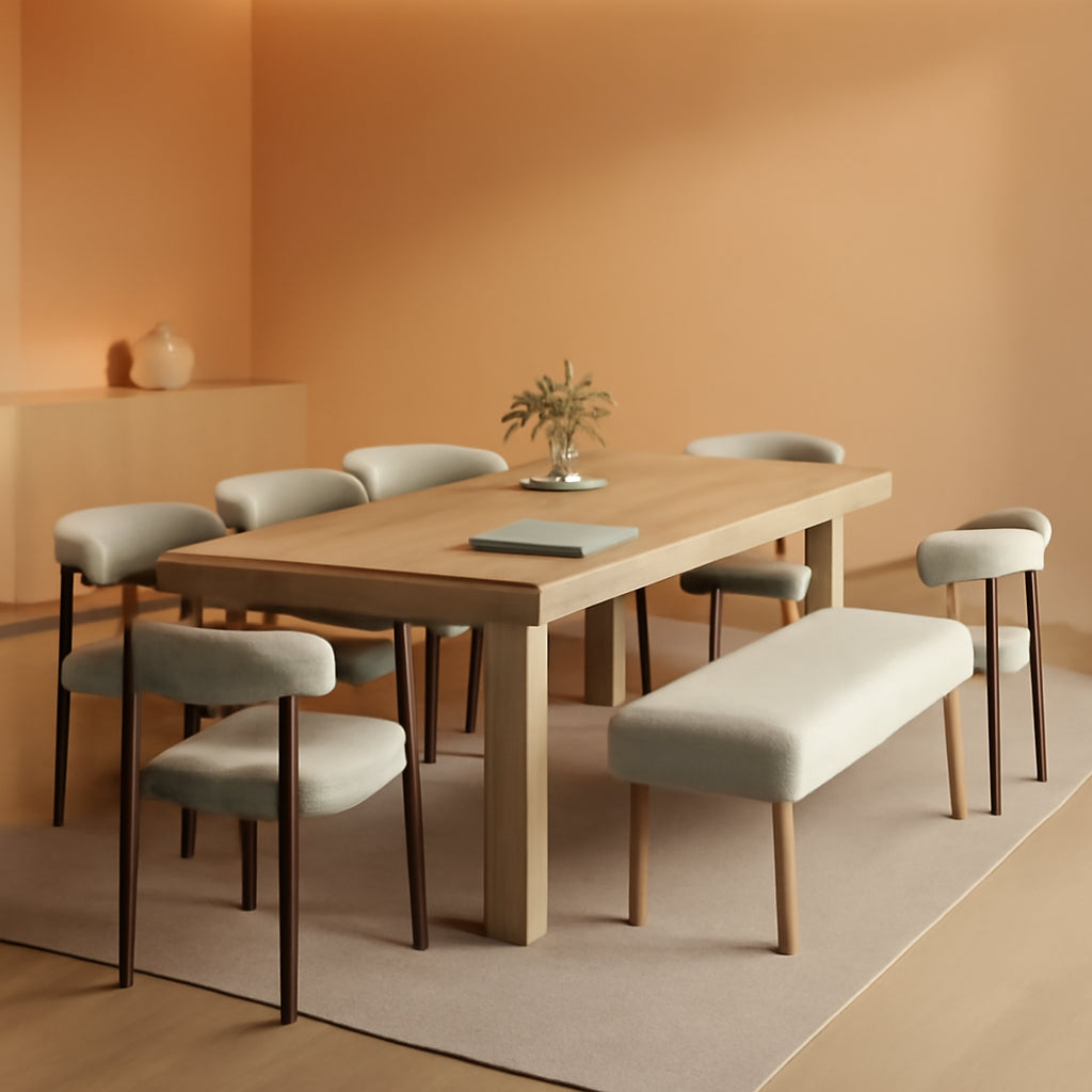 Oak Extendable Dining Table For Living Room And Kitchen