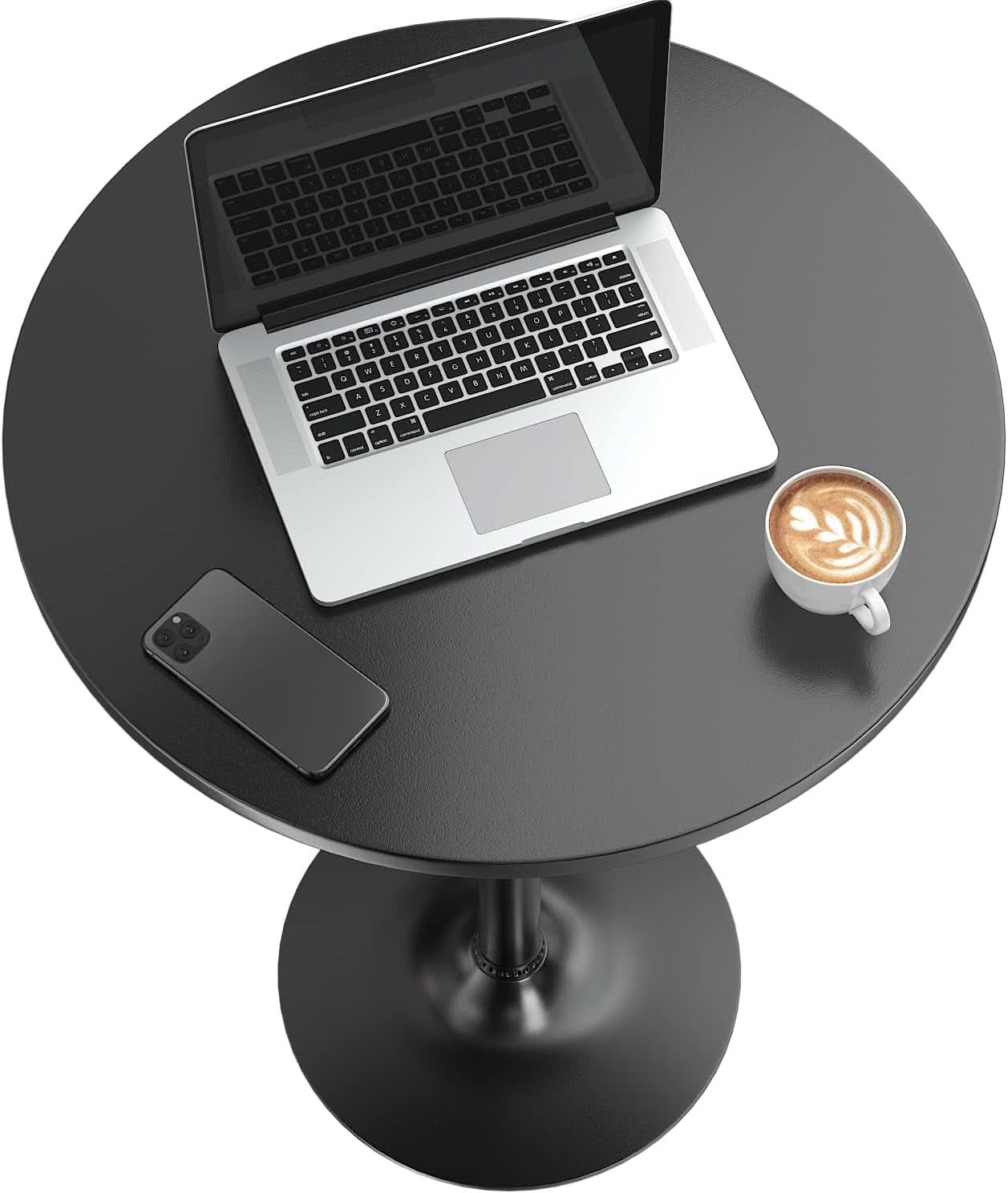 Obsidian Bar Height Pub Table With Industrial Strength