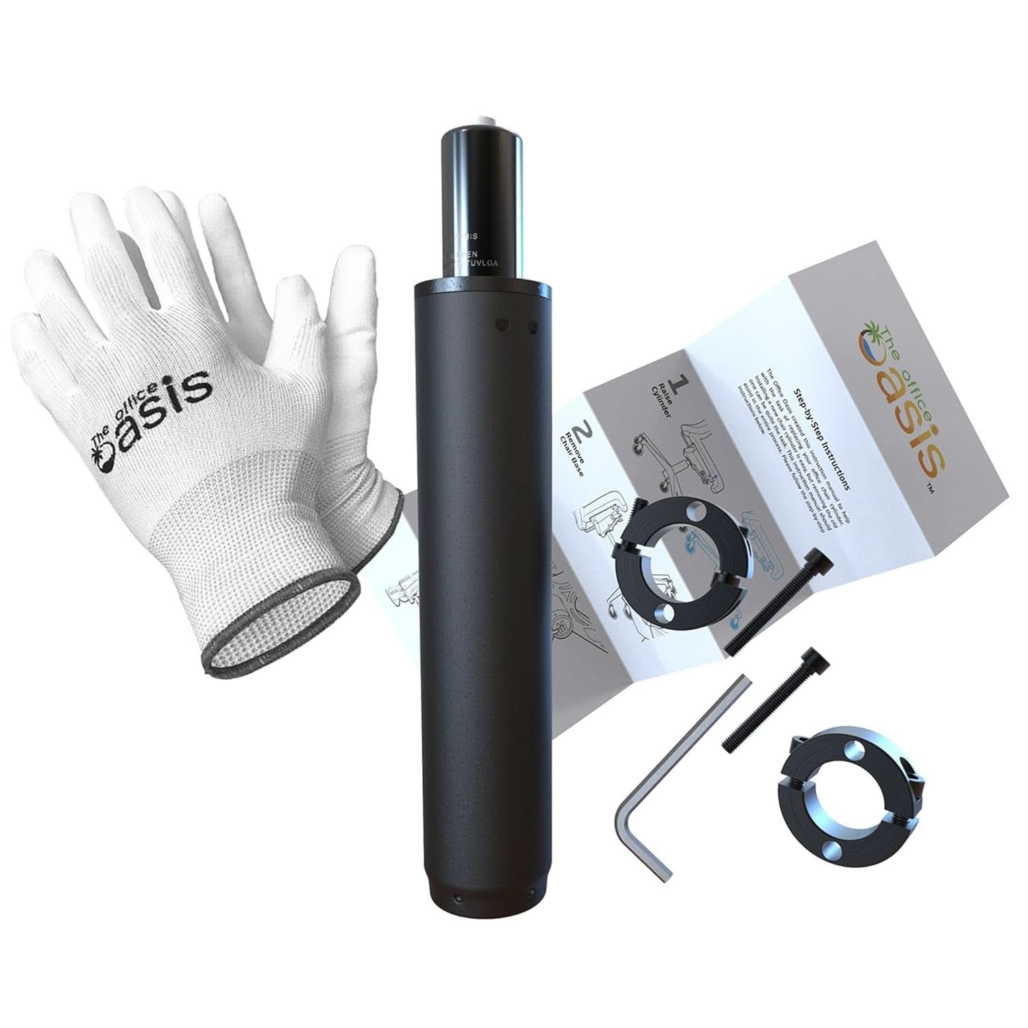 Office Chair Cylinder Replacement With Removal Tool Black