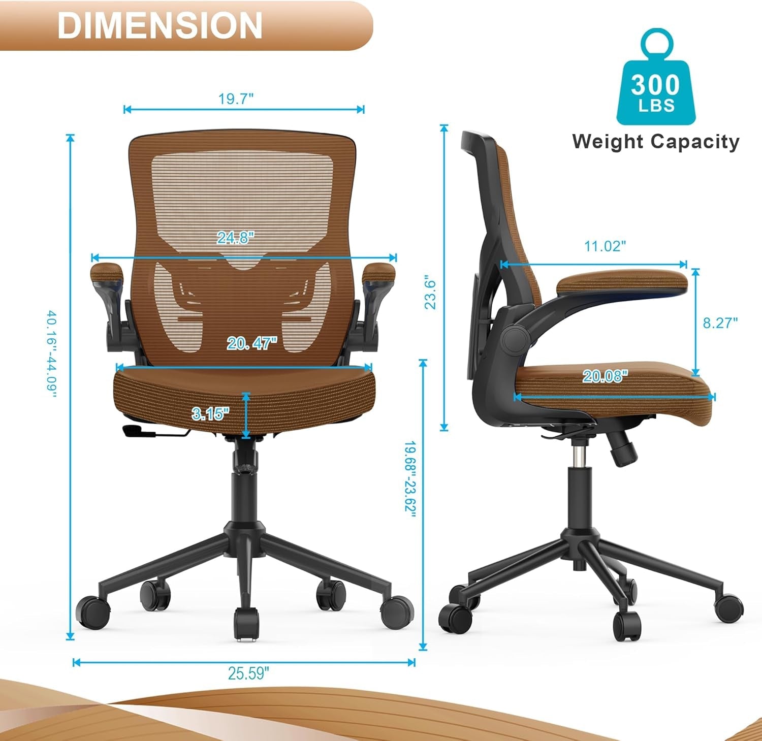 Office Chair With Lumbar Support And Adjustable Height