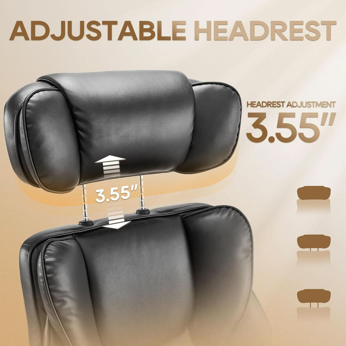 Office Chair With Retractable Footrest Ergonomic High Back