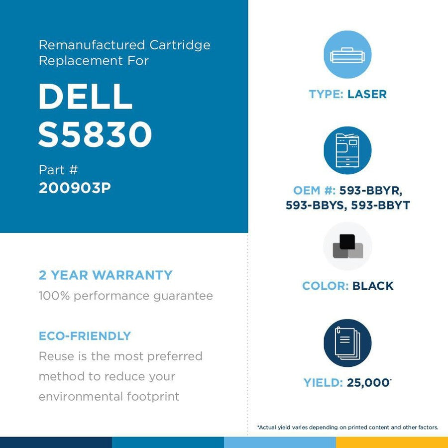 Office Depot&reg; Remanufactured Black High Yield Toner Cartridge Replacement For Dell&trade; S5830, ODS5830 200903P