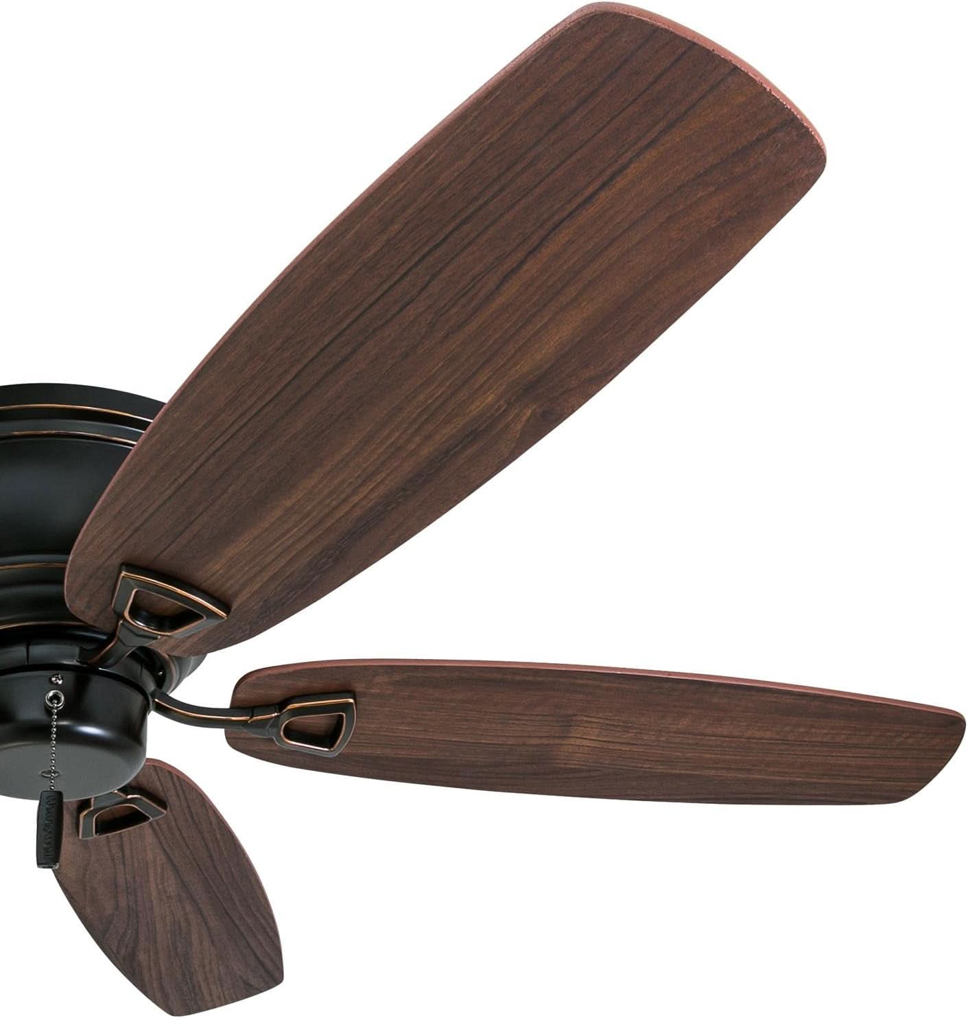 Oil Rubbed Bronze 52 Inch Ceiling Fan Reversible Motor