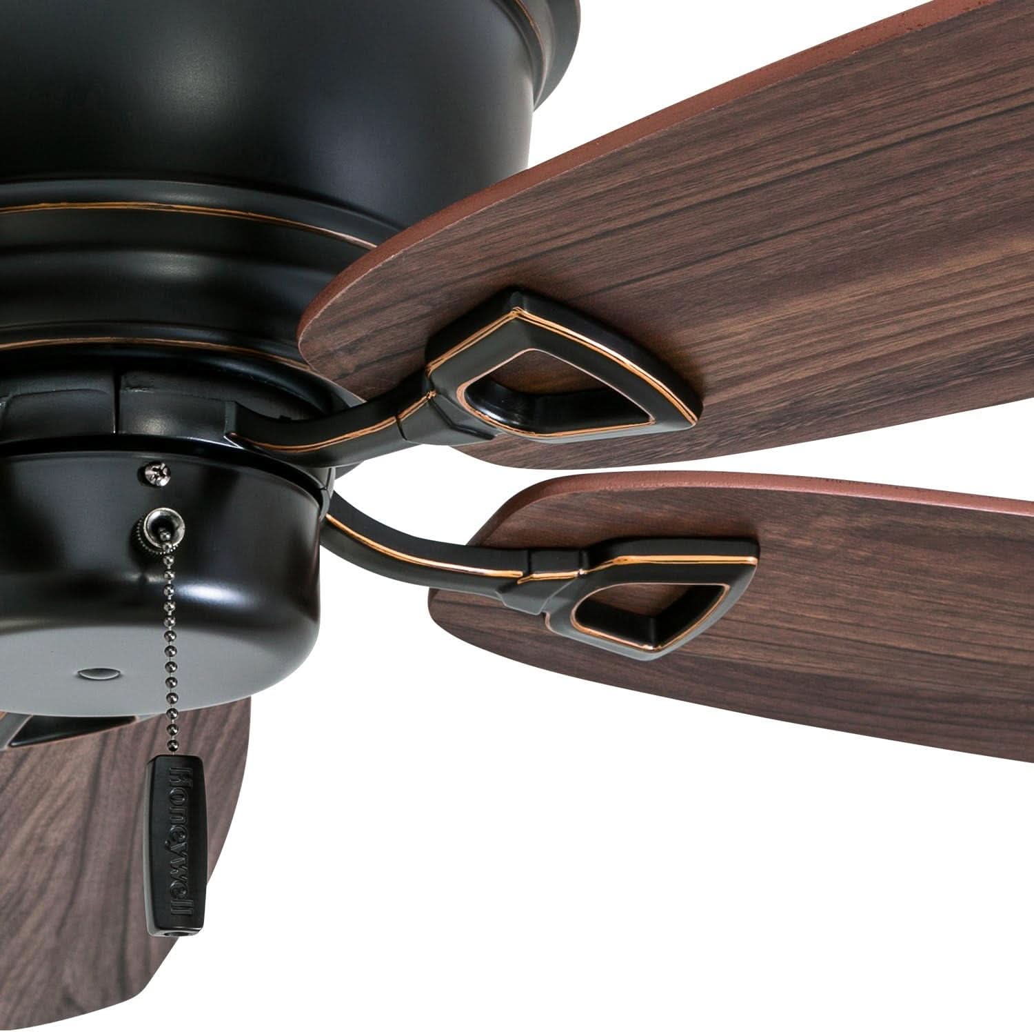 Oil Rubbed Bronze 52 Inch Ceiling Fan Reversible Motor