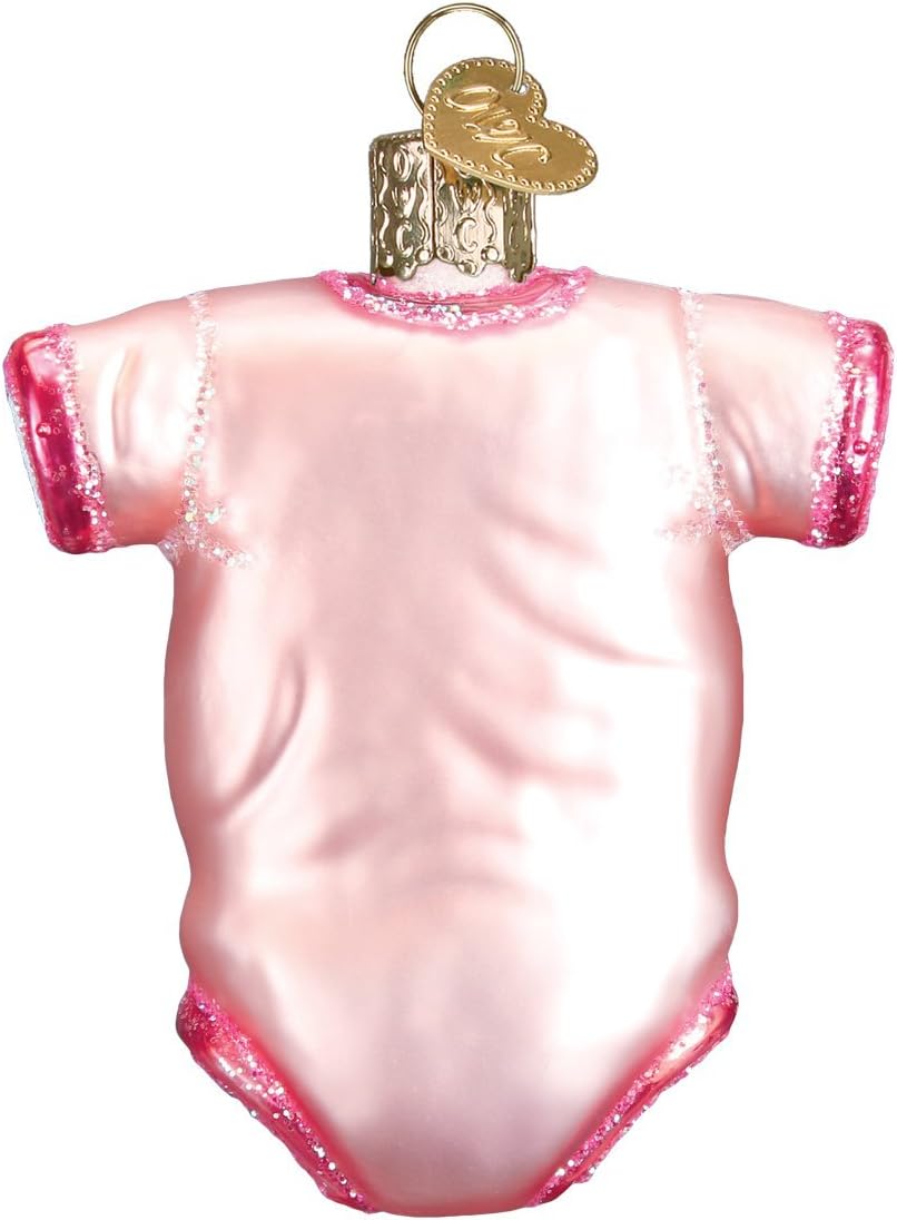Old World Christmas Pink Baby Onesie