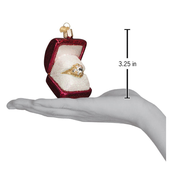 Old World Christmas Ring In Box Glass Blown Ornament