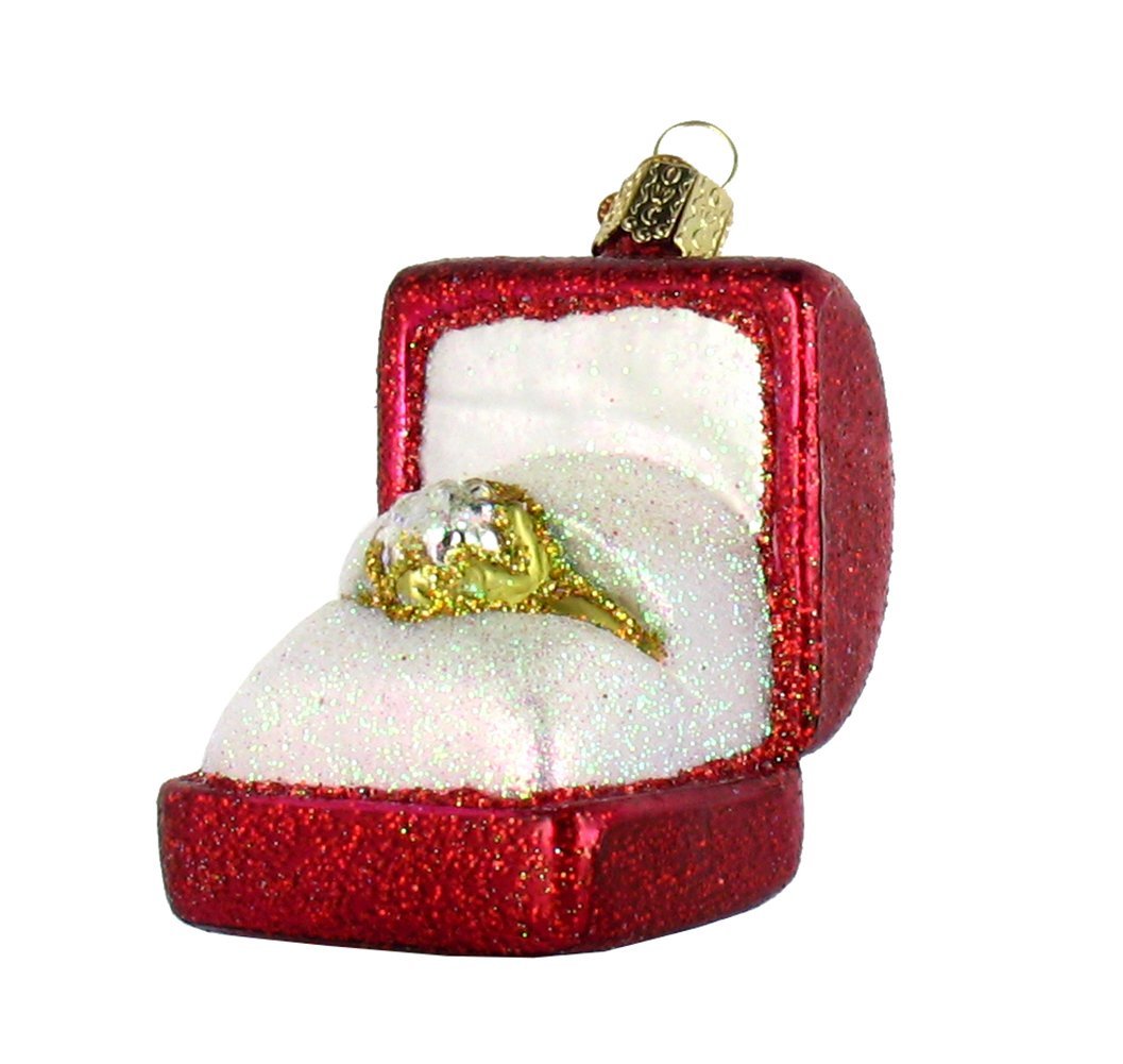 Old World Christmas Ring In Box Glass Blown Ornament