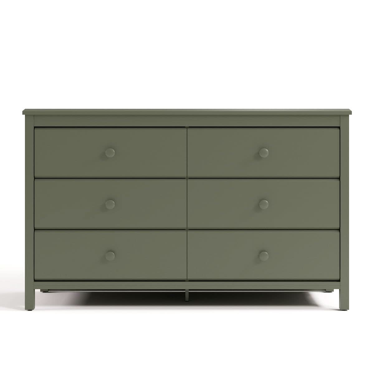 Olive Six Drawer Dresser Greenguard Gold Certified Nursery