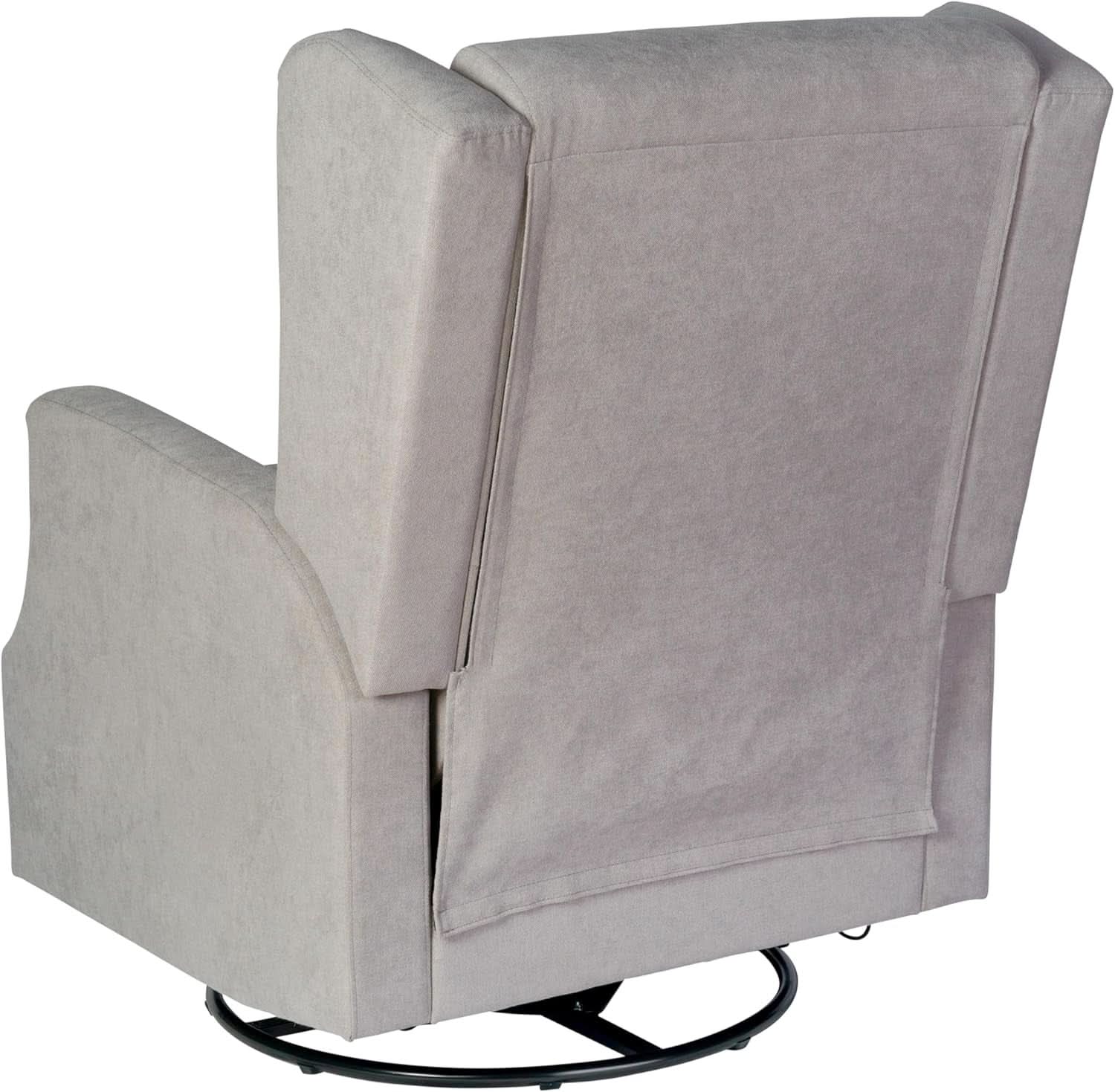 Omma Swivel Glider Rocking Recliner 360 Degree Swivel Light Gray