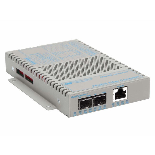 Omniconverter 10/100 Poe Ethernet Fiber Media Converter Switch Rj45 Sfp 9319-1-12