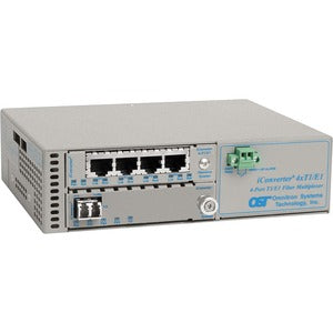 Omnitron Systems iConverter 4-Port T1/E1 Multiplexer 8827-1-C