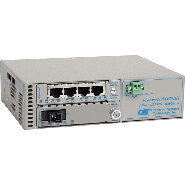 Omnitron Systems iConverter 4-Port T1/E1 Multiplexer 8830-1-B