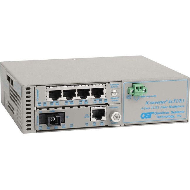Omnitron Systems iConverter 4-Port T1/E1 Multiplexer 8830U-1-B