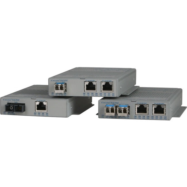 Omnitron Systems Multi-Port 10/100 Media Converter With Power Over Ethernet (Poe/Poe+) 9342-0-11W