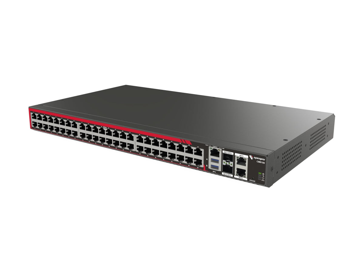 Opengear CM8148-10G Serial Console Server with 48 Ports & Dual 10GbE for Enterprise