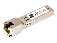 OptiLink - SFP (mini-GBIC) transceiver module (equivalent to: Meraki MA-SFP-1GB-TX) - 1GbE - 1000Base-T - RJ-45 - up to 328 ft MA-SFP-1GB-TX-OL