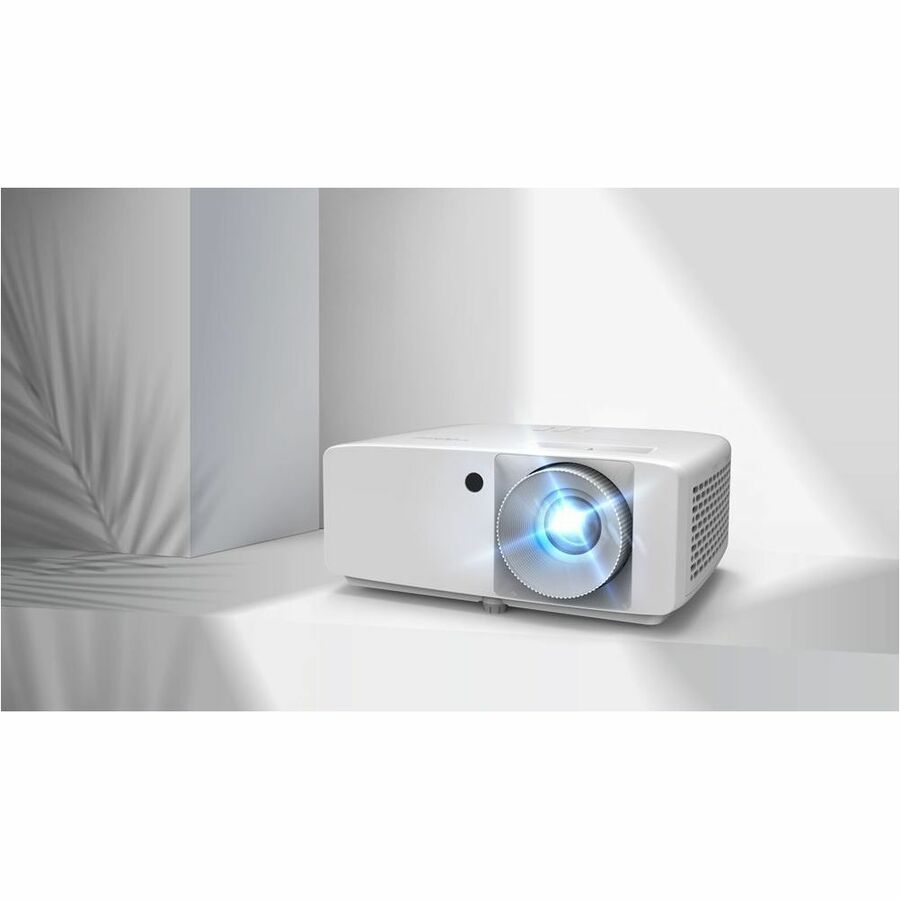 Optoma DuraCore ZH400 3D DLP Projector - 16:9 - White - High Dynamic Range (HDR) - Front -