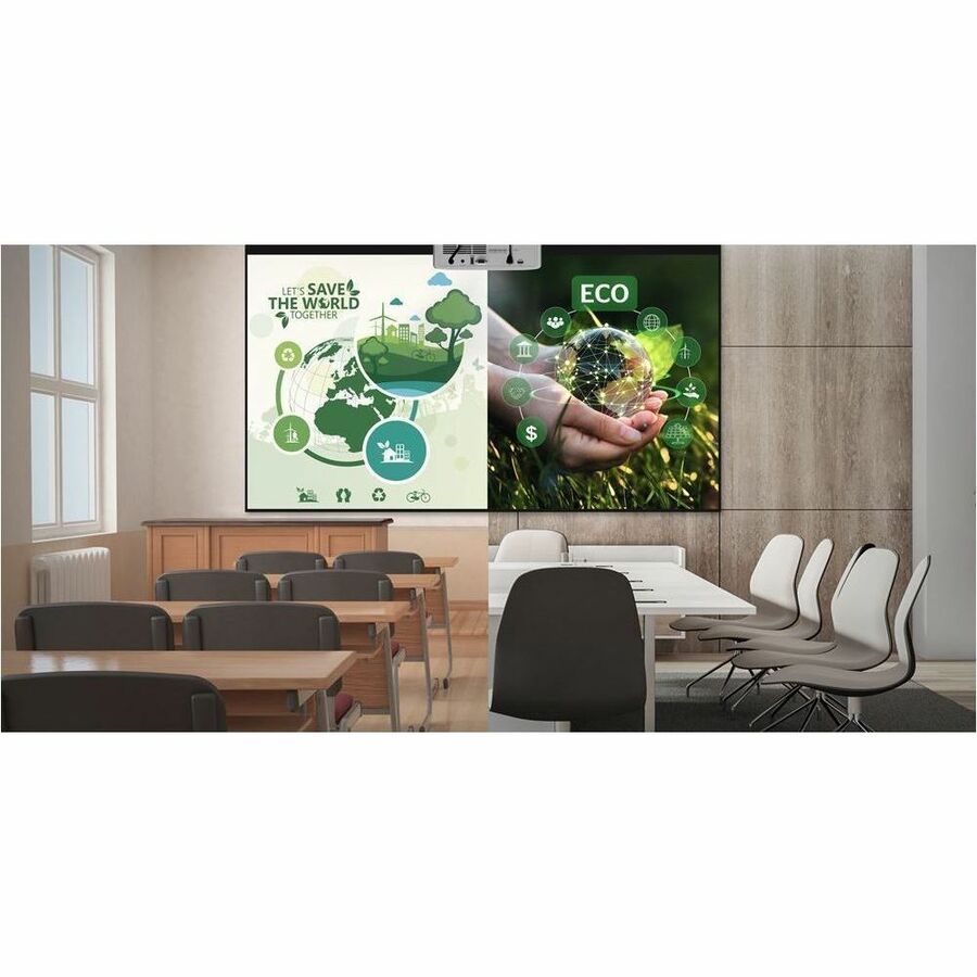 Optoma DuraCore ZH400 3D DLP Projector - 16:9 - White - High Dynamic Range (HDR) - Front -
