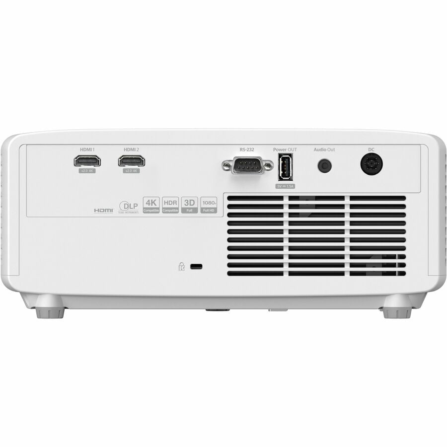 Optoma DuraCore ZH400 3D DLP Projector - 16:9 - White - High Dynamic Range (HDR) - Front -