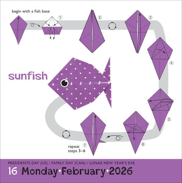 Origami Page-A-Day Calendar 2026: More Than 250 Projects to Fold