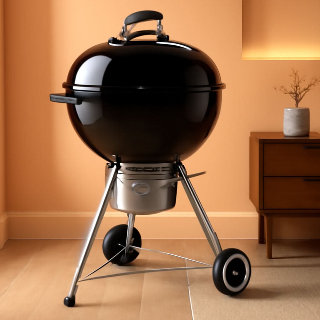 Original Kettle Premium 22 Inch Charcoal Grill Black