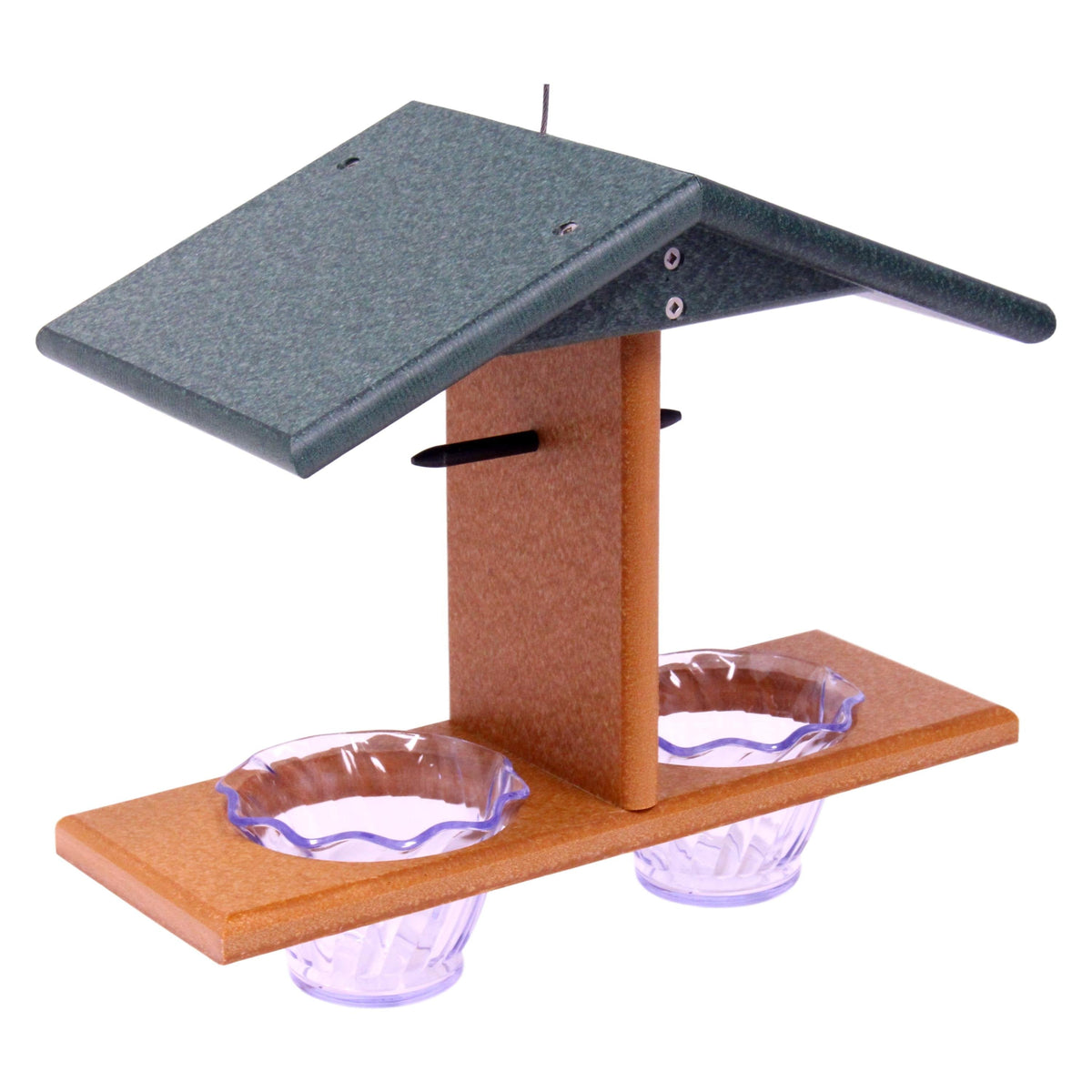 Oriole Bird Feeder, Double-Cup Jelly Oriole Feeder with Pegs for Orange Halves