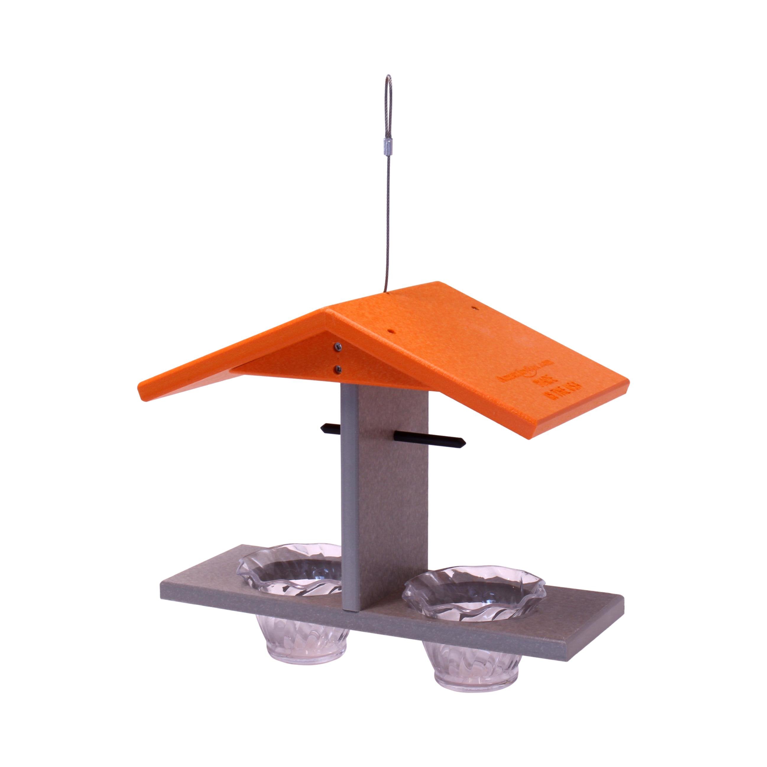 Oriole Bird Feeder, Double-Cup Jelly Oriole Feeder with Pegs for Orange Halves
