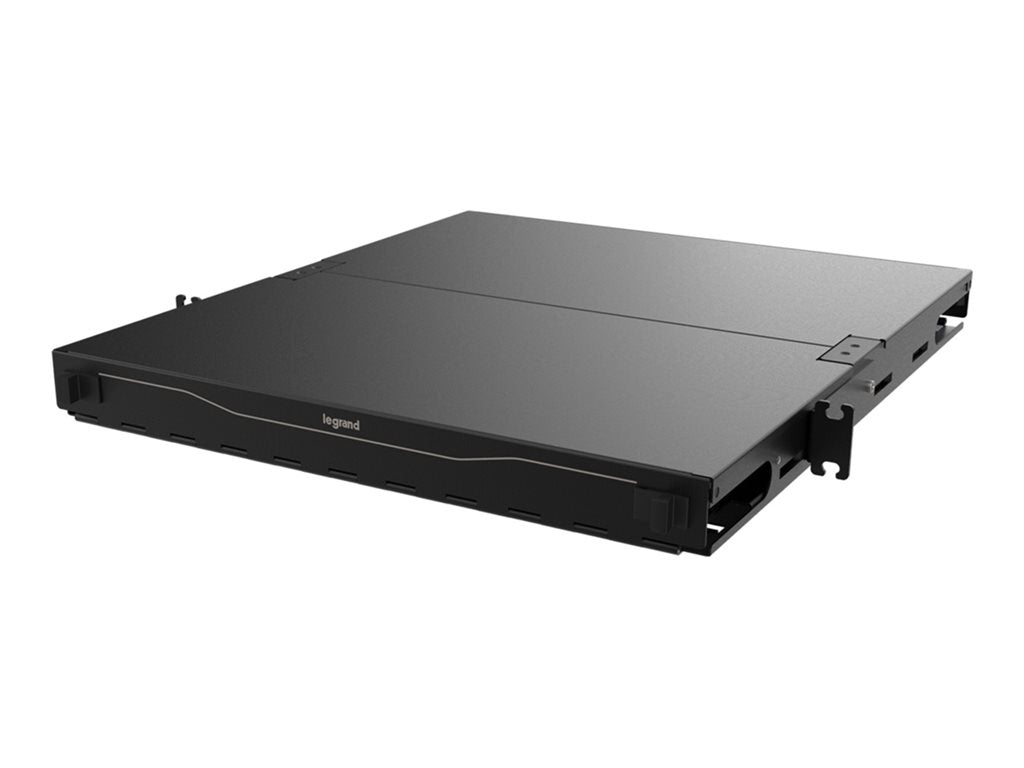 Ortronics Q-Series High Density - Rack fiber enclosure - black - 1U EQ01U-KHC