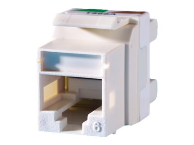 Ortronics TechChoice - Keystone jack - CAT 6 - cloud white KS6A-88