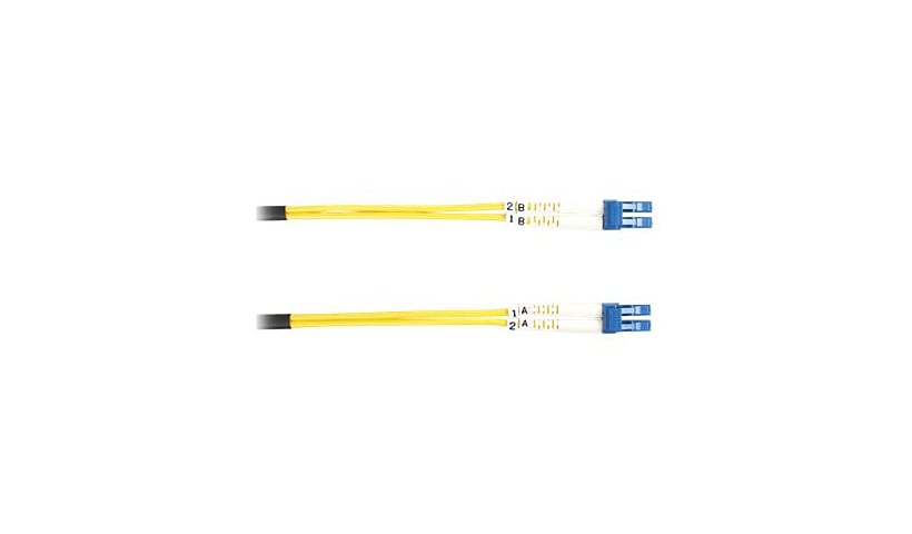 Os2 9/125 Singlemode Fiber Optic Patch Cable - Ofnr Pvc, Lc To Lc, Yellow, 20-M Bbx-Fosm-020M-Lclc