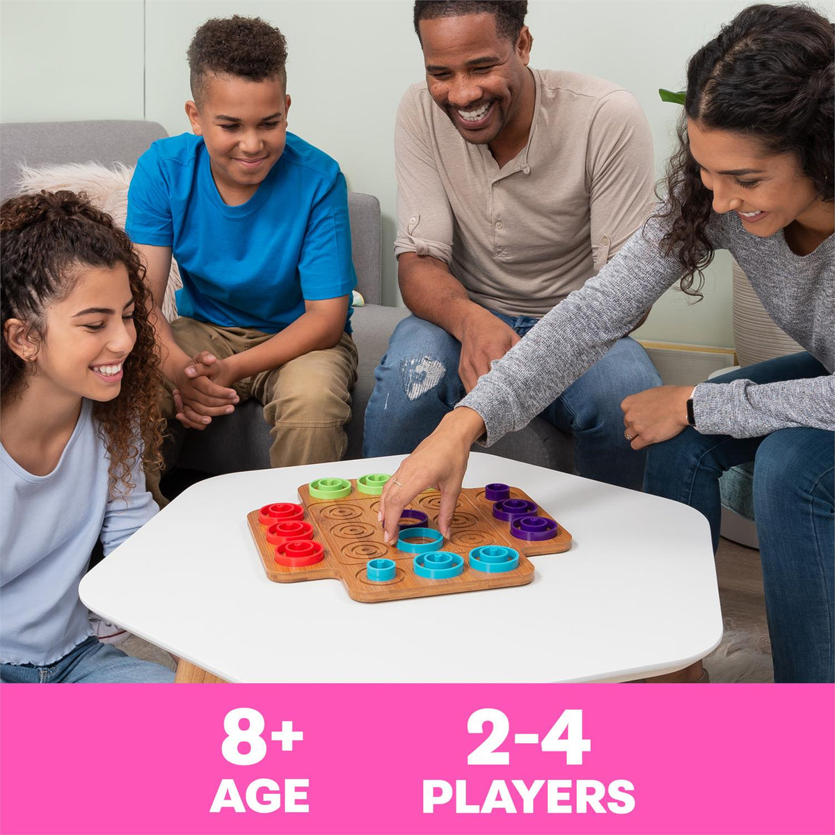 Otrio Deluxe - Wood Strategy-Based Board Game