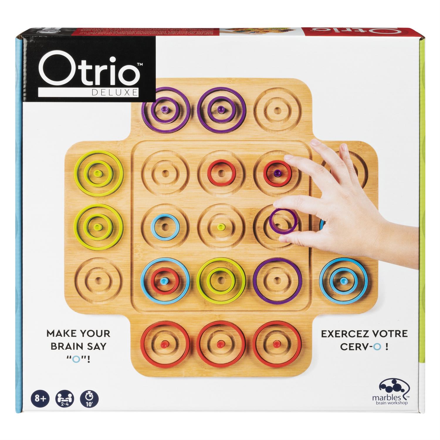 Otrio Deluxe - Wood Strategy-Based Board Game
