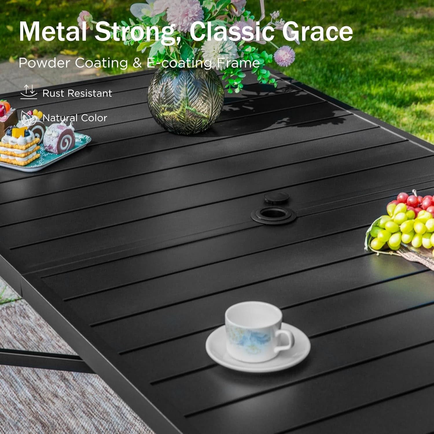 Outdoor Bar Set With Swivel Stools For Patio